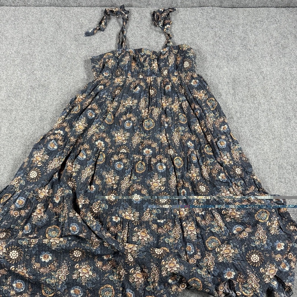 Ulla Johnson Dress 14 Floral Print Cordelia Midi Twilight Viscose Cotton Summer
